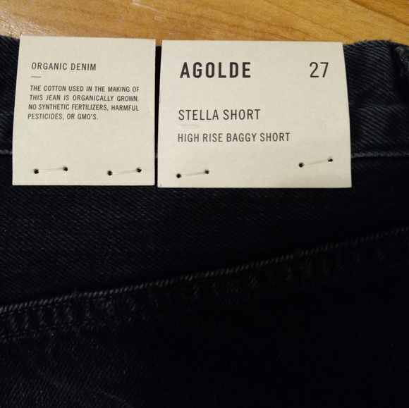 Agolde Stella high waist / rise shorts in Bat size 27 nwts - Picture 5 of 5